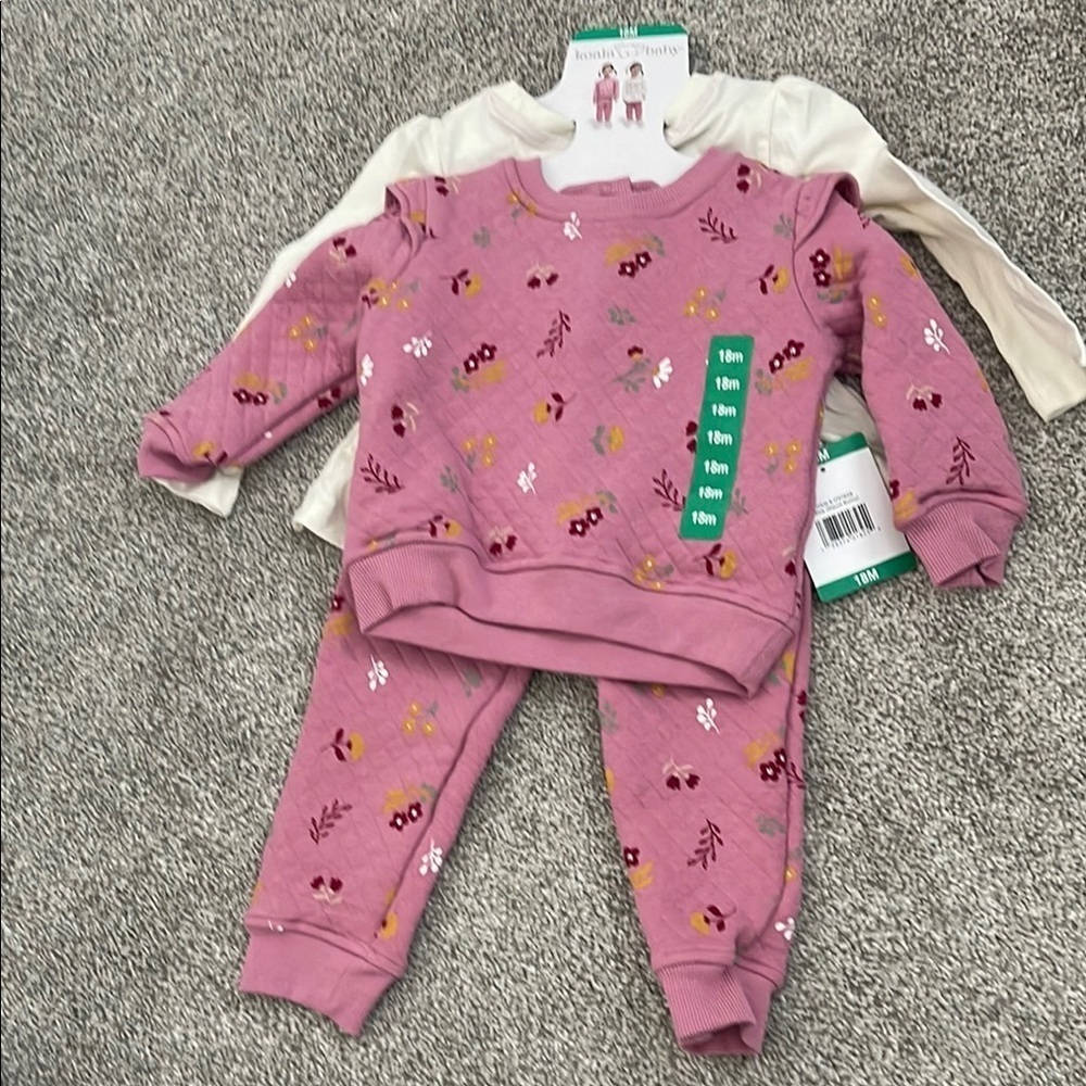 Koala Pink Floral Toddler Outfit NWT - Picture 3 of 4